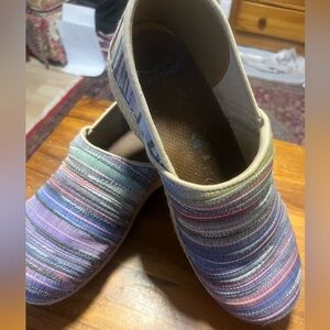 Dansko Espadrille Jute Multicolor Clog - Size 40 (US 40)
